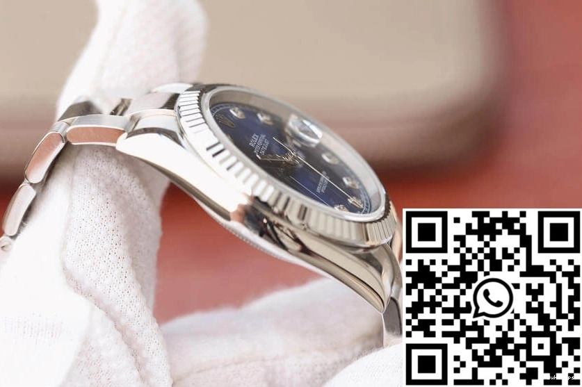 EW Dial Datejust Rolex Factory Blue M126334-0015 0419